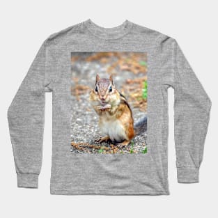 Adorable chipmunk with a smile Long Sleeve T-Shirt